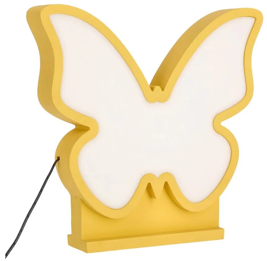 Żółta lampka dziecięca Butterfly – Candellux Lighting