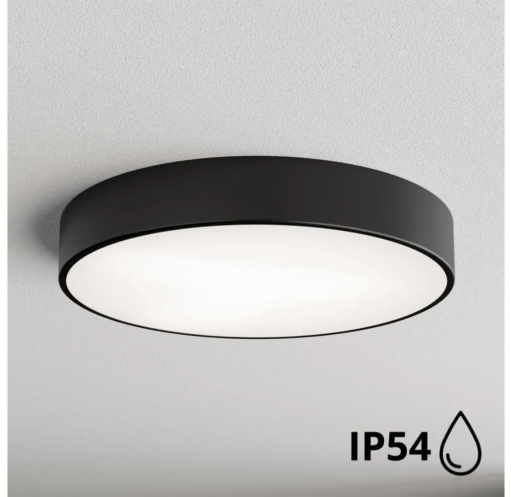 Brilagi - Lampa sufitowa do łazienki CLARE 4xE27/24W/230V Ø 50 cm IP54 czarna