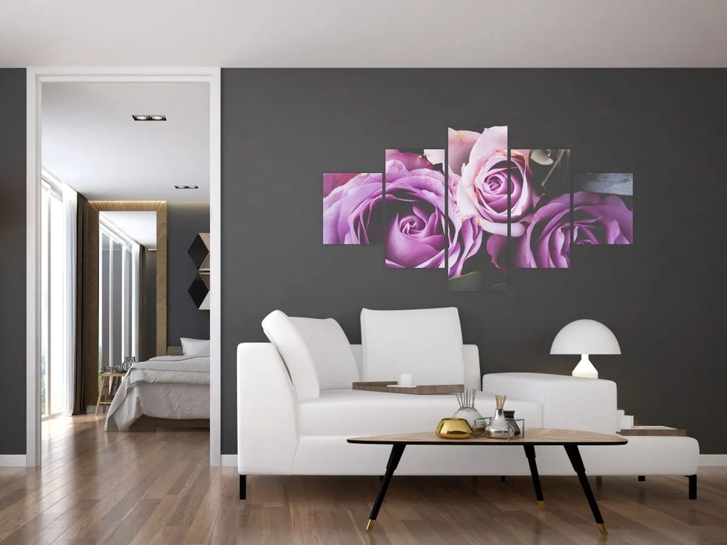 Obraz - Różyczki (125x70 cm)