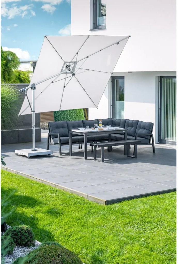 Doppler Mobilny stojak na parasol 140 kg - granitowy z kółkami