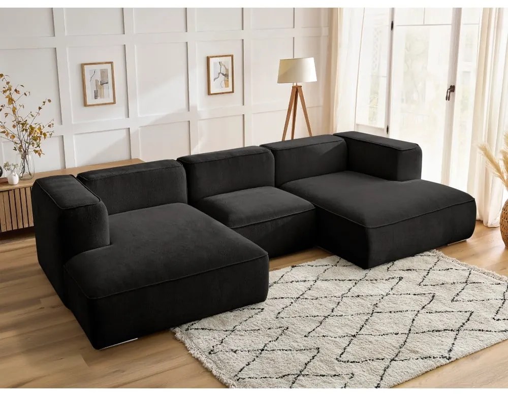 Czarny narożnik Zephyr – Bobochic Paris