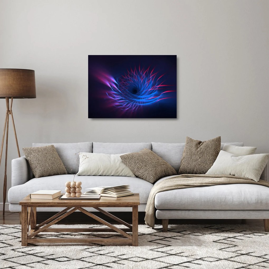 Obraz na szkle - abstrakcja kwiatu (70x50 cm)