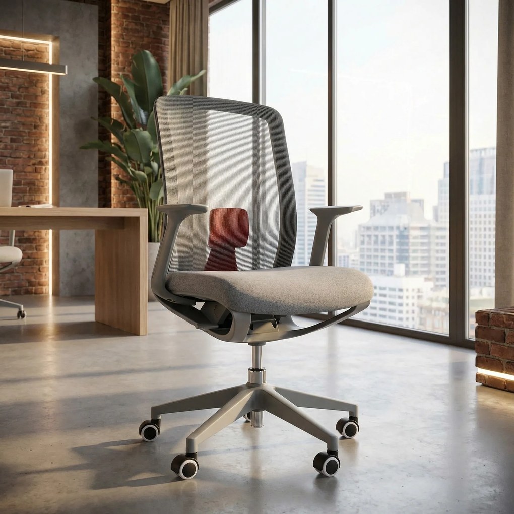 Krzesło biurowe LILA, szara