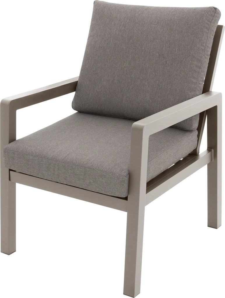 Doppler LIFE - ogrodowy fotel aluminiowy mocca