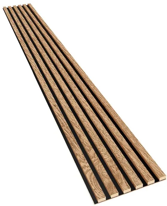 Akustyczne panele lamelowe 2 szt. fornir dębowy M5-P60