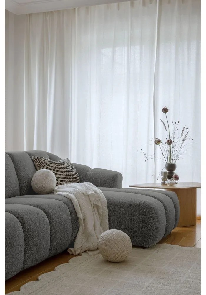 Szary narożnik (prawostronny/z szezlongiem) Shell – Miuform