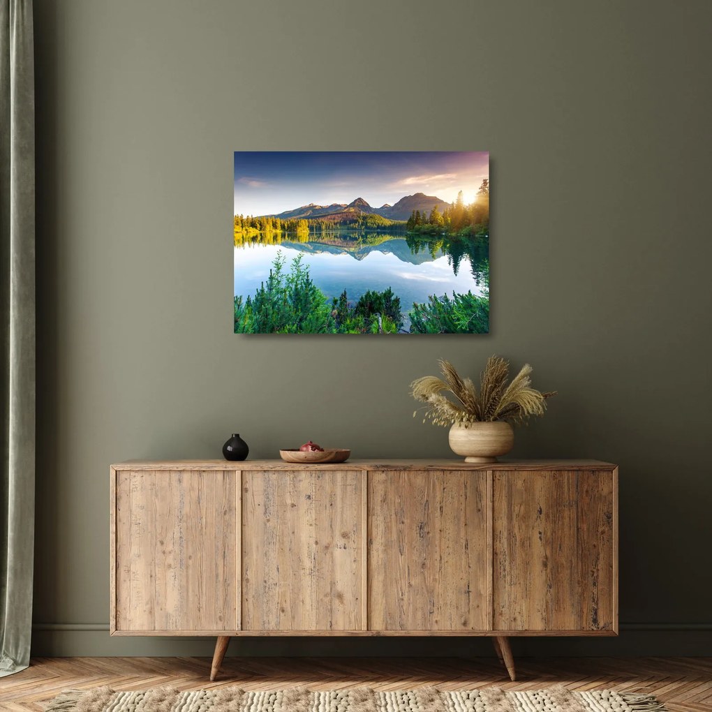 Obraz na szkle - Jezioro (70x50 cm)