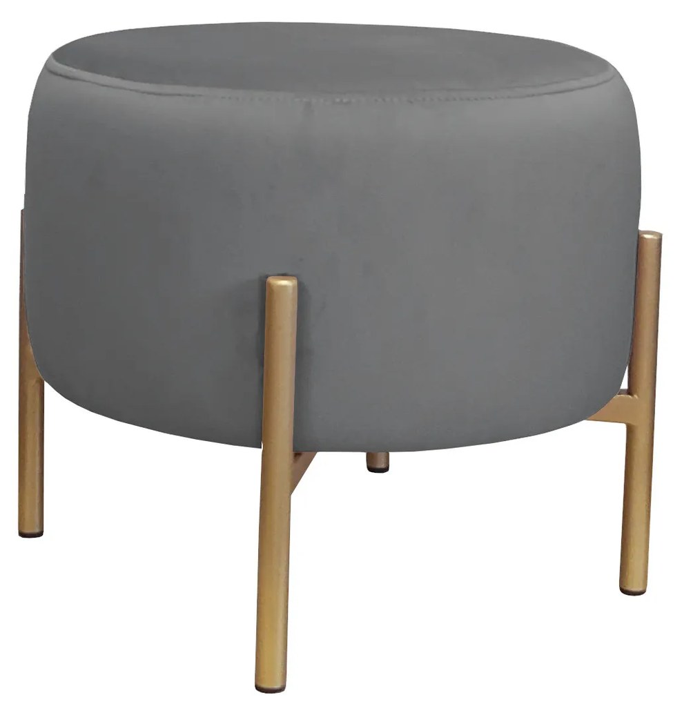 Pufa OLA LOFT ławka podnóżek metal złota BL14