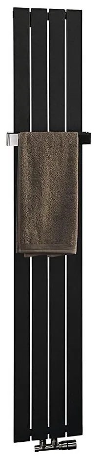 Sapho - Grzejnik łazienkowy COLONNA 614 W 230 V 29x180 cm czarny