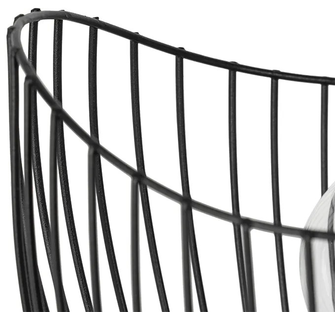 Nowoczesna lampa stołowa czarna 20 cm - Pua