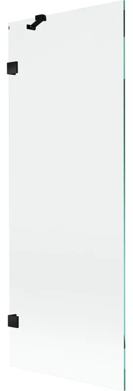 Mexen Lunar parawan nawannowy 1-skrzydłowy 70 x 150 cm, transparent, czarny - 897-070-000-70-00