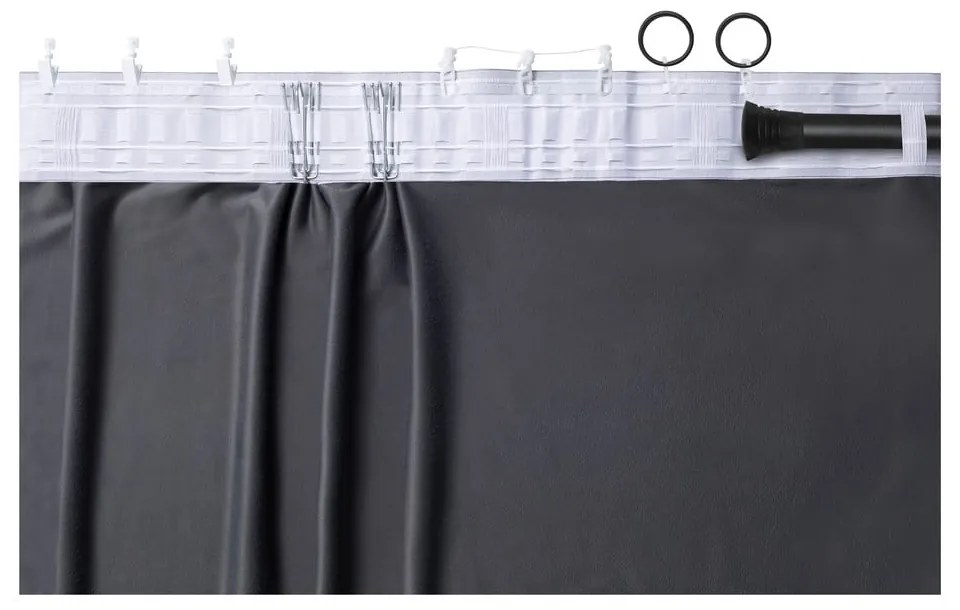 Morska aksamitna zasłona częściowo zaciemniająca (dimout) 265x270 cm Velto – Filumi