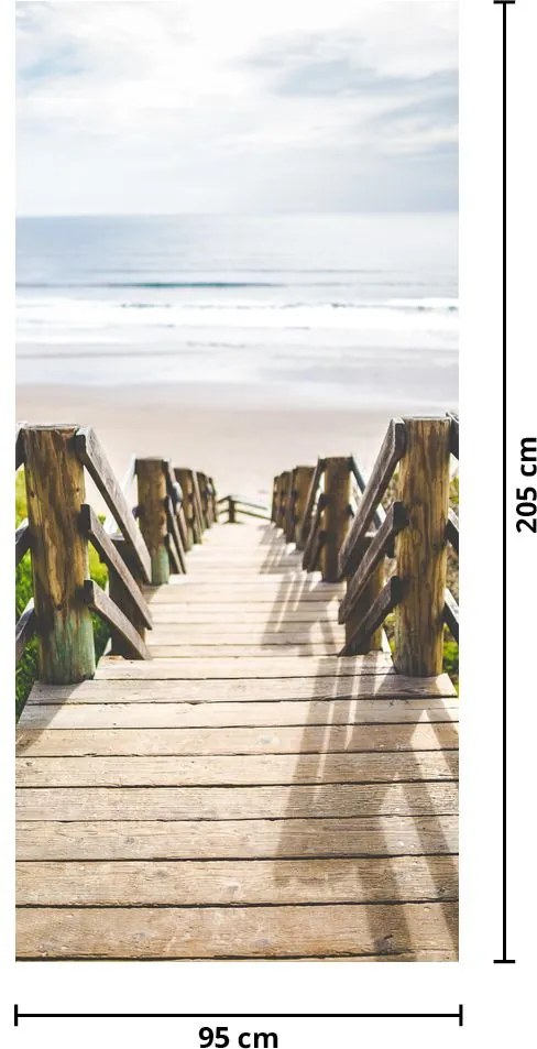 Fototapeta na drzwi - Wejście na plażę (95x205cm)
