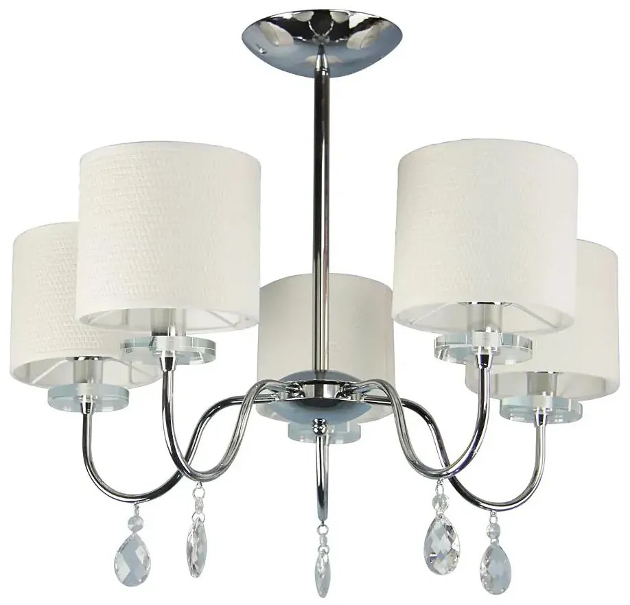 Kremowa lampa wisząca z abażurami - 2Q D229 H8-D40