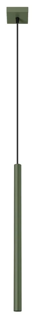 Lampa wisząca PASTELO 1 zielona oliwka SOLLUX LIGHTING