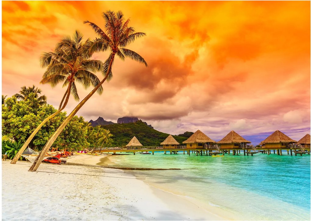 Obraz na szkle - Bora Bora Island (70x50 cm)