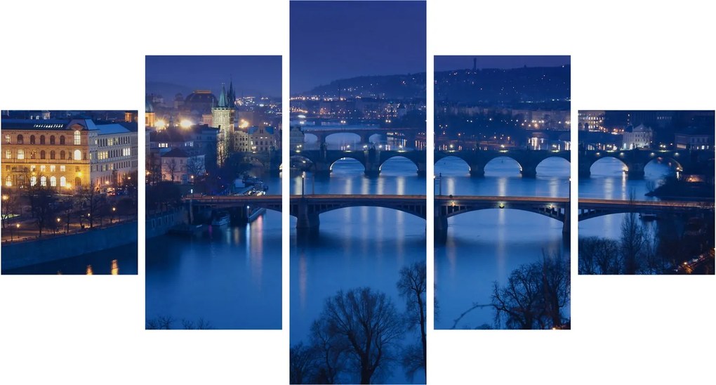 Obraz praskich mostów (125x70 cm)