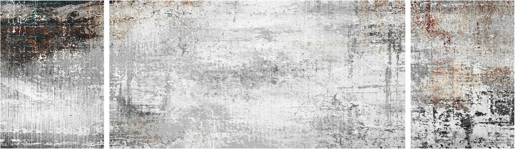 Obraz - Abstrakcyjne teksturowane płótno (170x50 cm)