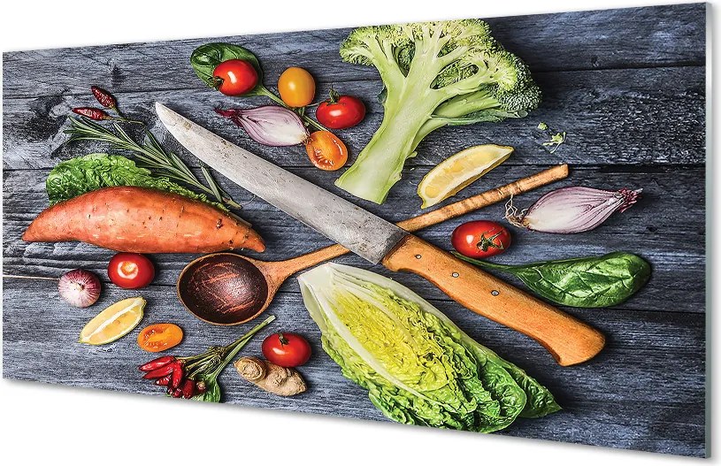 Panel nad Blat Kuchenny Przygotowanie Warzywnego Posiłku
