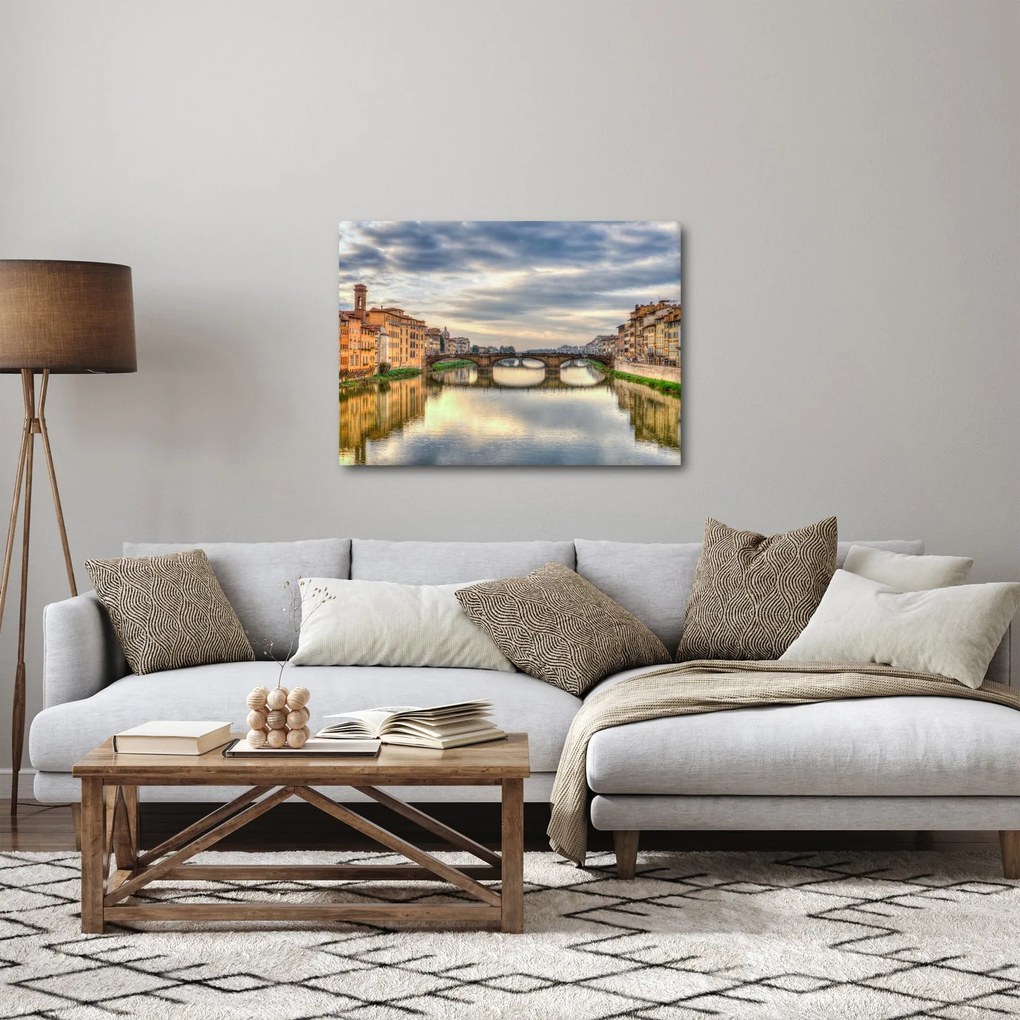Obraz - Most przez rzekę (70x50 cm)
