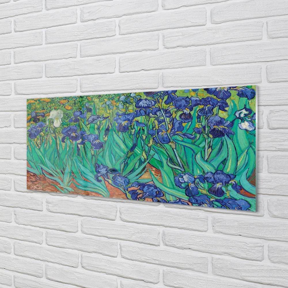 Szkło do Kuchni na Ścianę Irysy - Vincent Van Gogh