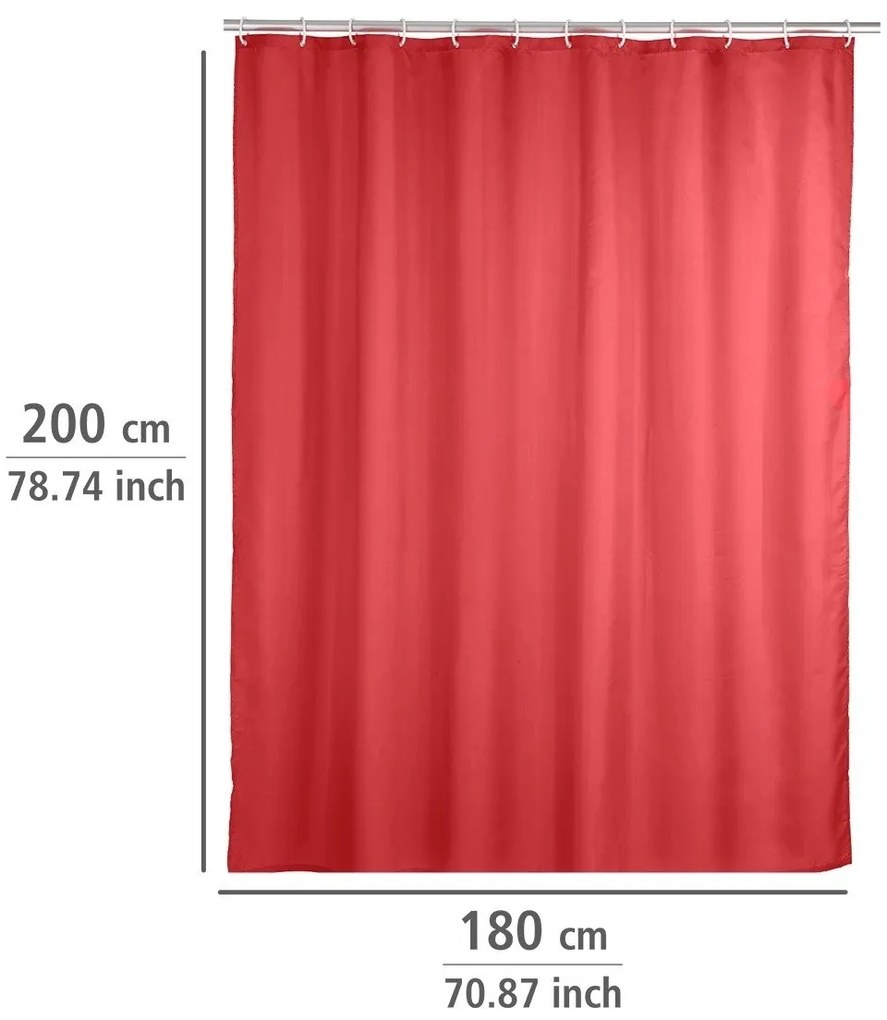 Zasłona prysznicowa, tekstylna, 180x200 cm, WENKO