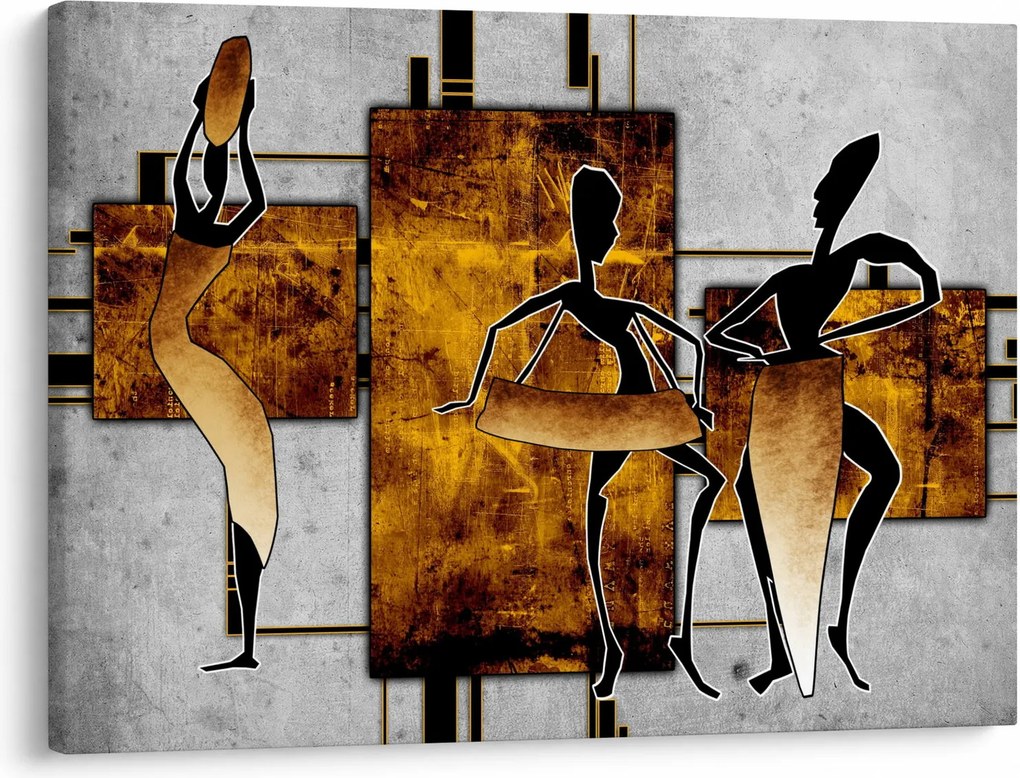 Obraz - Motywy kultury afrykańskiej (70x50 cm)