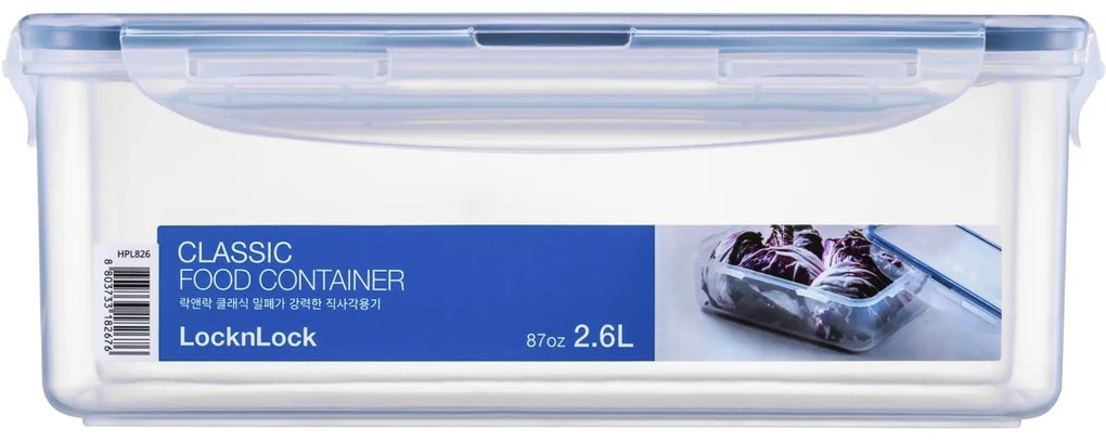 LOCKnLOCK Pojemnik na żywność 2,6 l, 17 x 24 x 9,1cm, 2,6 l