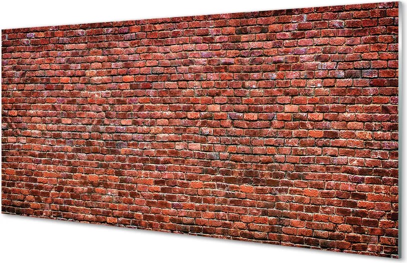 Szkło do Kuchni na Ścianę Tekstura Starej Cegły