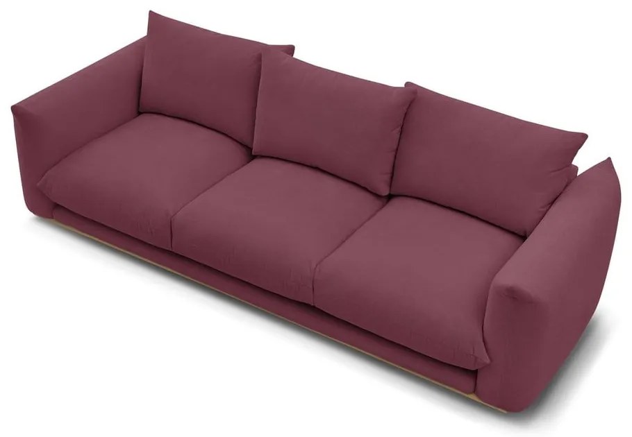Bordowa sofa 265 cm Ernest – Bobochic Paris