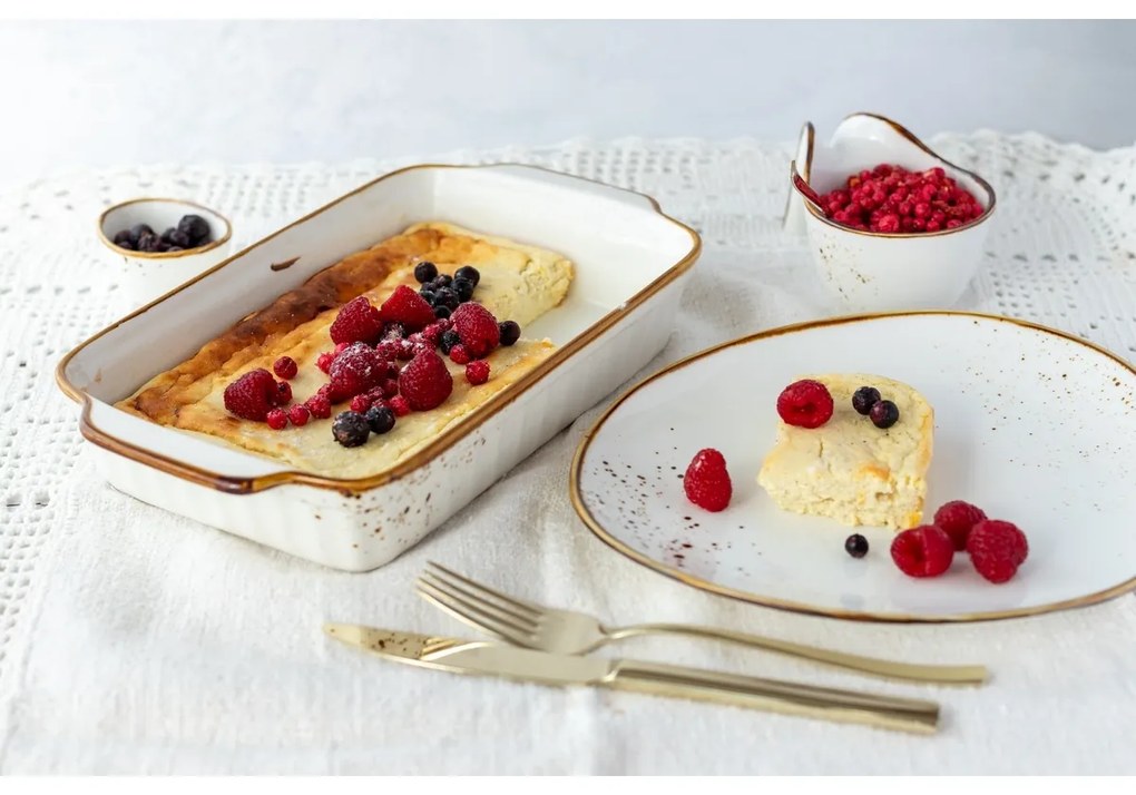 Miska Mäser Gourmet Pintar białe brązowe kropki 9x 5,5 cm, S