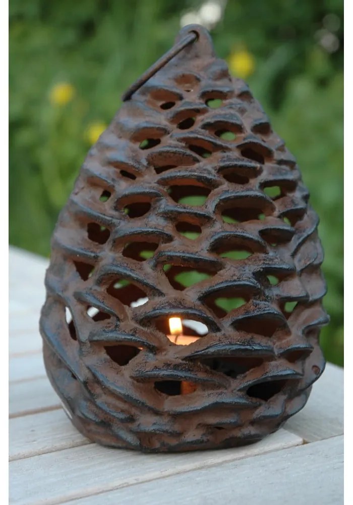 Metalowy lampion (wysokość 18 cm) Pine Cone – Esschert Design