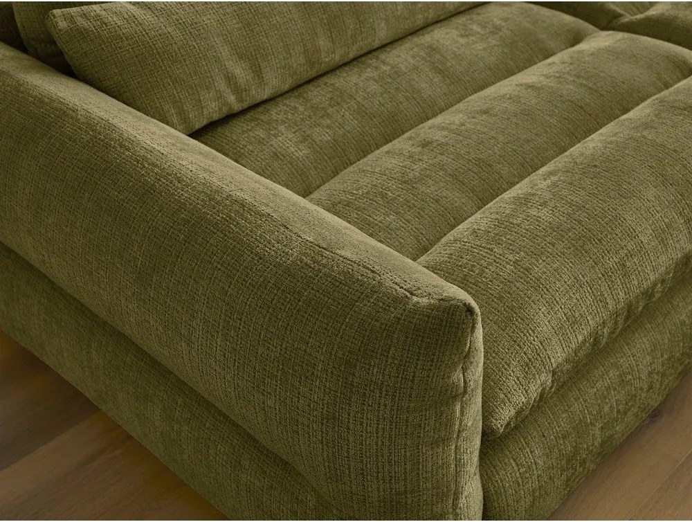 Zielona sofa z tkaniny szenilowej 276 cm Neil – Bobochic Paris