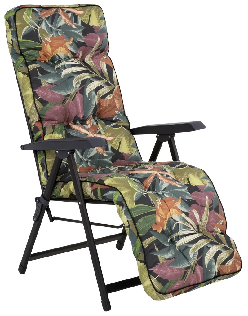 Fotel ogrodowy z podnóżkiem Lena Plus Black Edition G052-23PB PATIO