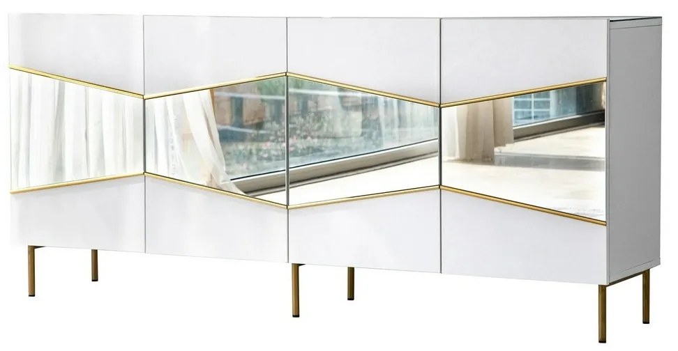 Szafka Nice White and Gold