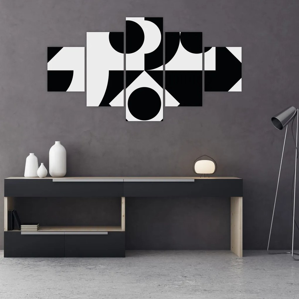 Obraz - Abstrakcja geometryczna N⁰1 (125x70 cm)