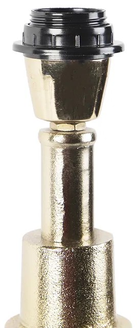 Lampa stołowa w stylu art deco złota bez klosza - Diverso ArtDeco Oswietlenie wewnetrzne