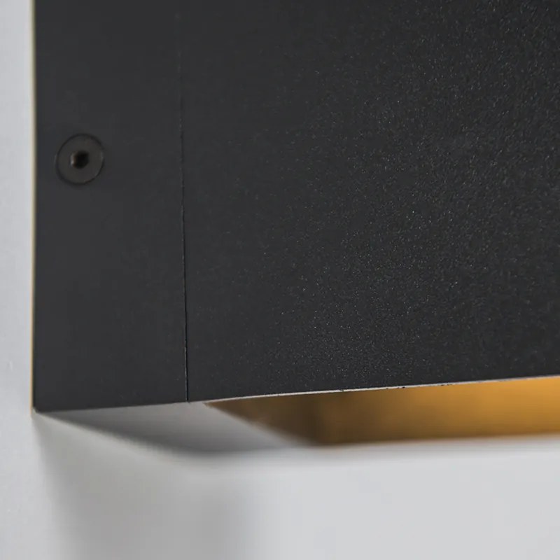 Zestaw 4 nowoczesnych lamp ściennych czarnych - Transfer