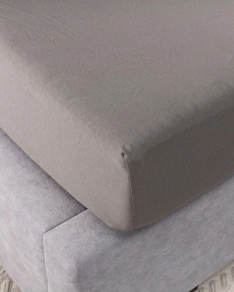 Prześcieradło jersey z gumką Jerry 220x200cm grey