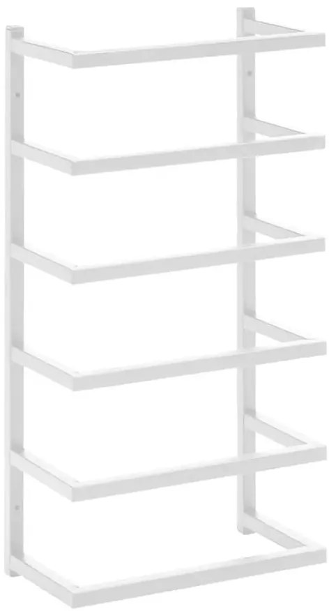 Biały wieszak na ręczniki typu drabinka P3-M46