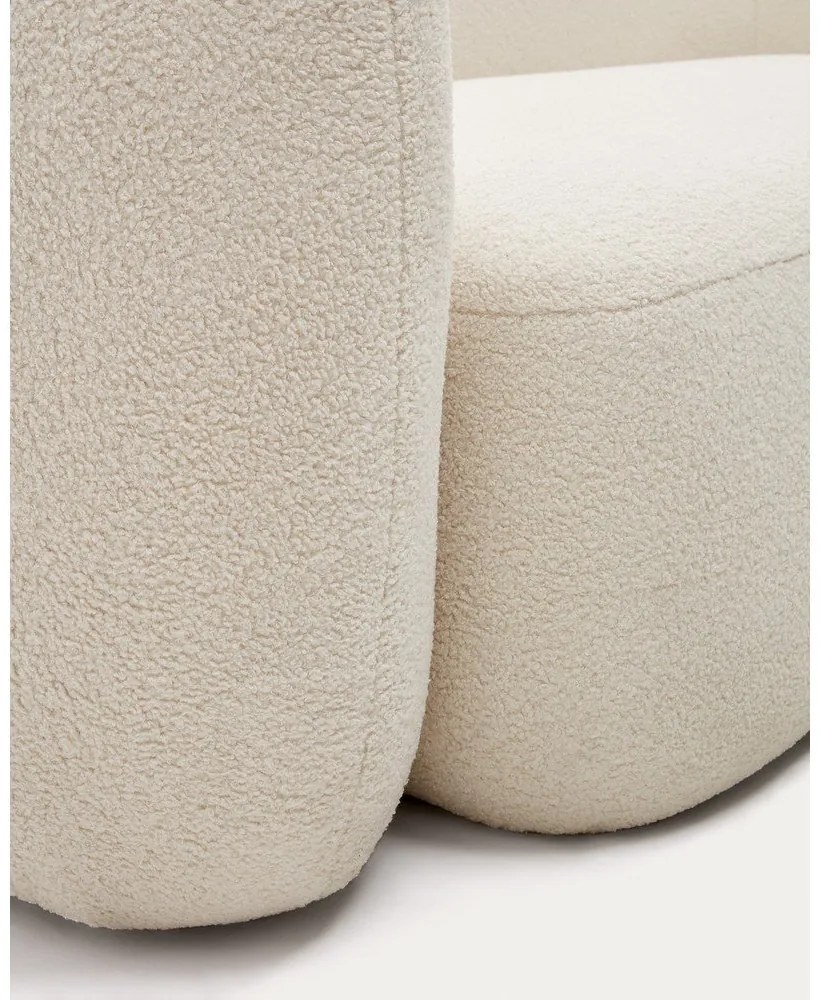 Kremowa sofa z materiału bouclé 246 cm Martina – Kave Home