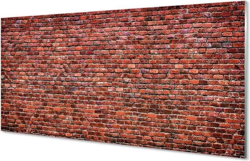 Szkło do Kuchni na Ścianę Tekstura Starej Cegły