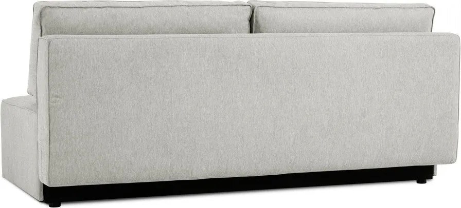 Jasnoszara rozkładana sofa ze schowkiem 202 cm Dora – Scandic