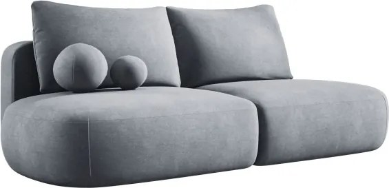 Sofa BABU Kanapa z funkcja spania i pojemnikiem w tkaninie CLOUD 82 kolor POPIELATY