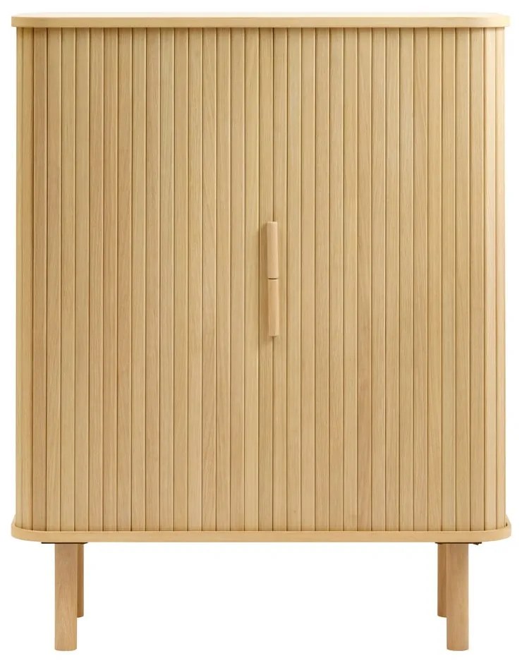 Szafka w dekorze dębu z drzwiami przesuwnymi 113x90 cm Cavo – Unique Furniture