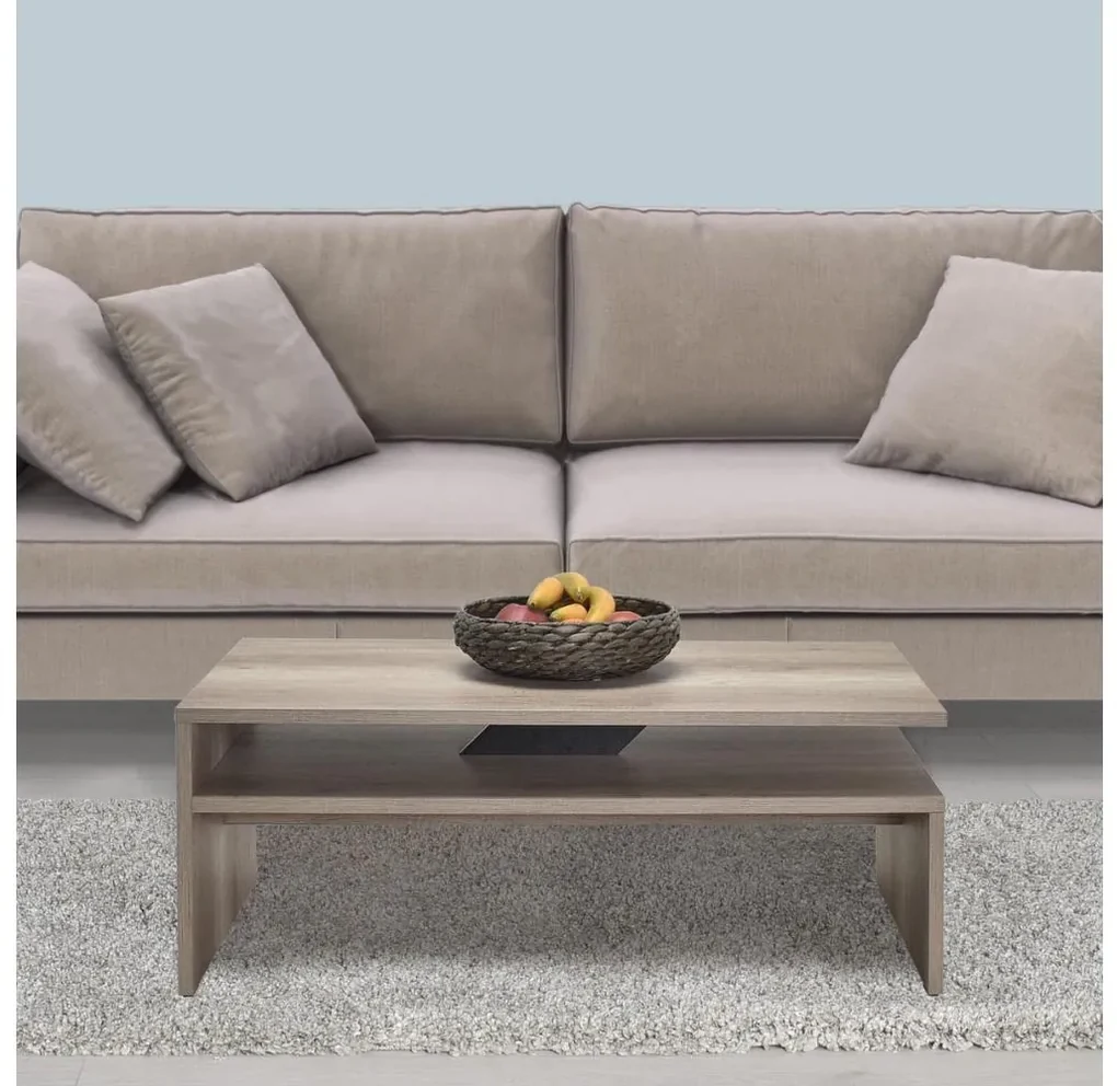 Stolik kawowy 42x110 cm brązowy