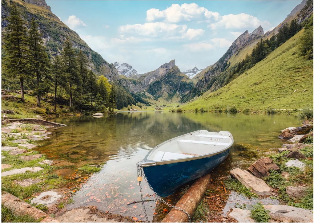 Obraz - Seealpsee, jezioro w Szwajcarii (70x50 cm)
