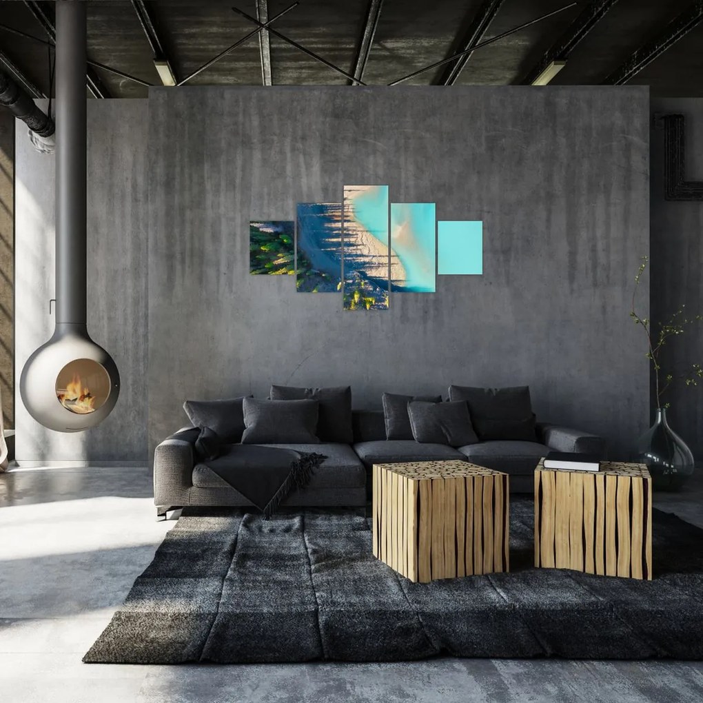Obraz - Widok na jezioro (125x70 cm)