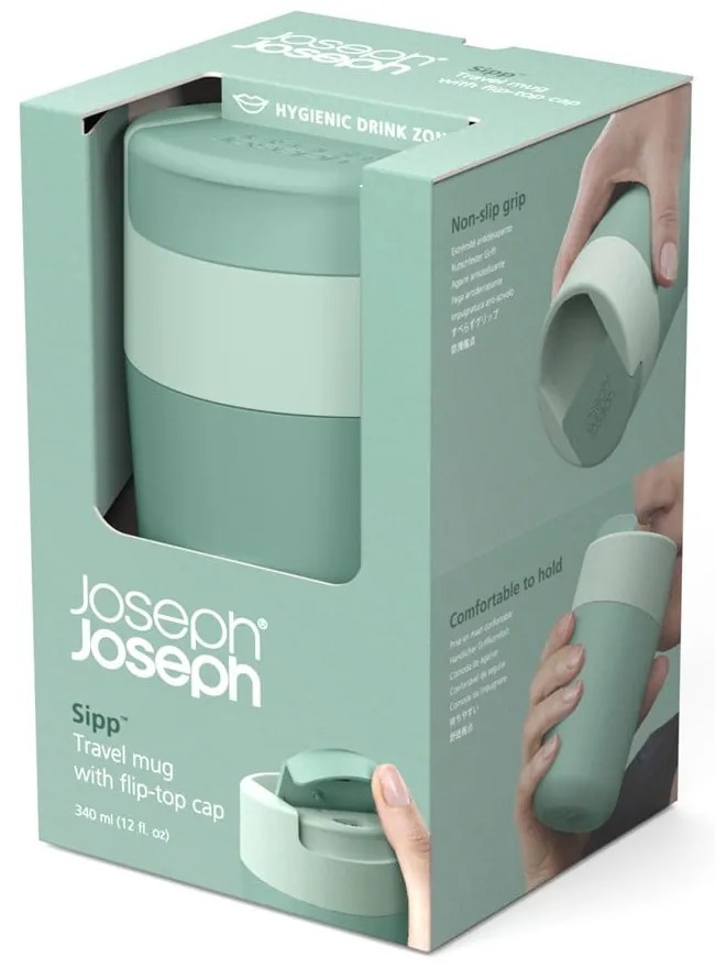 Miętowy kubek podróżny 340 ml Sipp – Joseph Joseph