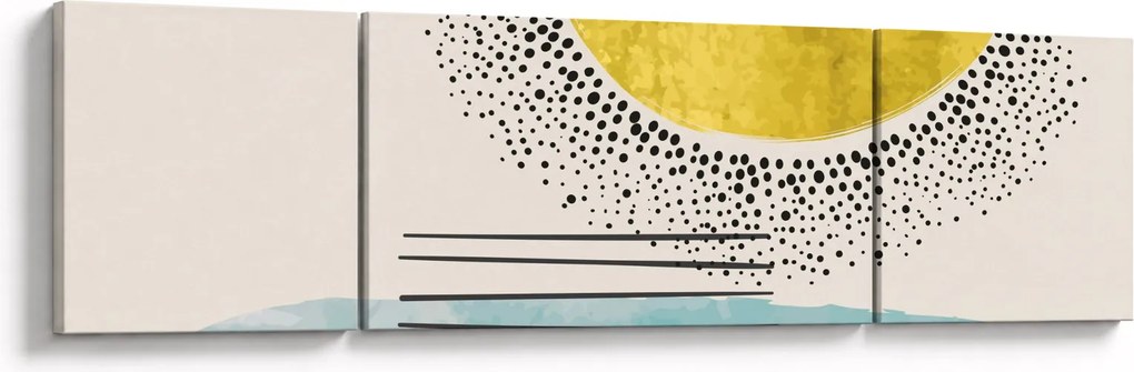Obraz - Abstrakcyjny obraz plaży N⁰2 (170x50 cm)